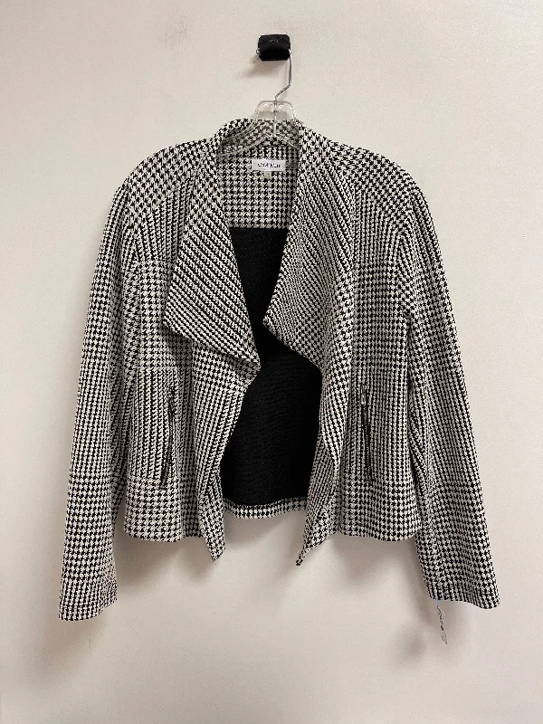 Blazer By Calvin Klein In Black & White, Size: L