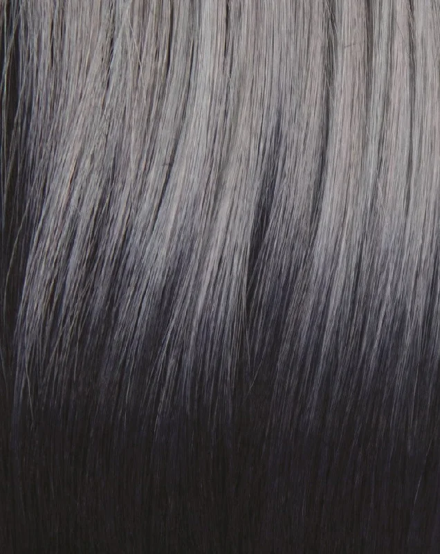 Frozen Sapphire | Smoky fused icey blue base with indigo black roots. The crystalline color illuminates any skin tone
