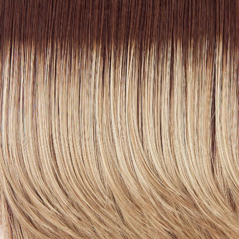SS14/88 | Golden Wheat | Medium Blonde streaked with Pale Gold highlights,  Medium Brown roots
