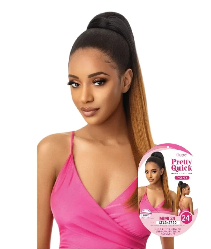 clip-in ponytail extensions, premium ponytail extensions, high-quality clip-in ponytails, 100% human hair ponytails---Outre Pretty Quick Ponytail - Mimi 24" clip-in ponytail extensions, premium ponytail extensions, high-quality clip-in ponytails, 100% human hair ponytails---Outre Pretty Quick Ponytail - Mimi 24"