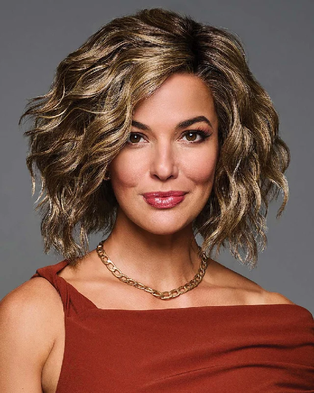 Glueless Human Hair Wigs with a Natural Part-Beaming Beauty | Lace Front & Monofilament Part Synthetic Wig by Gabor Glueless Human Hair Wigs with a Natural Part-Beaming Beauty | Lace Front & Monofilament Part Synthetic Wig by Gabor