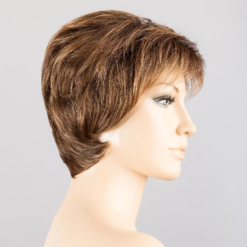 Mocca Rooted 830.27.20 | Medium Brown blended with Light Auburn and Dark/Light Strawberry Blonde and Shaded Roots