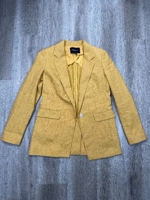 Blazer By Lafayette 148 In Yellow, Size: Xs