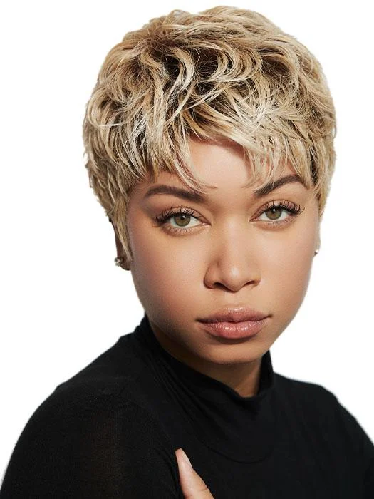 Synthetic Wigs with Different Styles-Textured Pixie | HF Synthetic Wig (Basic Cap) | CLOSEOUT