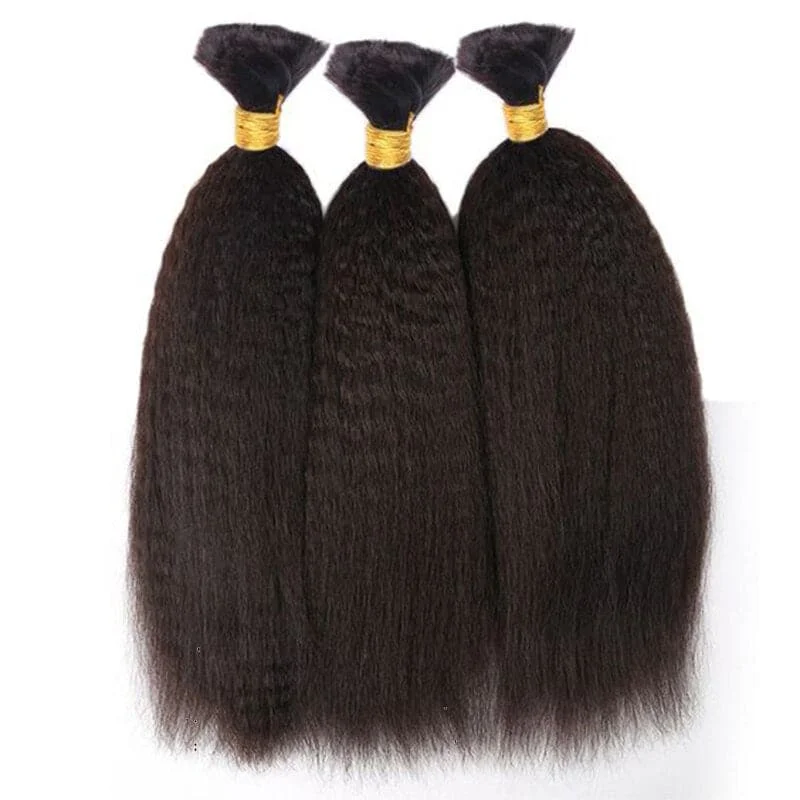 Premium Bulk Human Braiding Hair--Kinky Straight Bulk Hair Extensions for Braiding crochet braids, crochet locs, premium crochet braids, high-quality locs Premium Bulk Human Braiding Hair--Kinky Straight Bulk Hair Extensions for Braiding crochet braids, crochet locs, premium crochet braids, high-quality locs