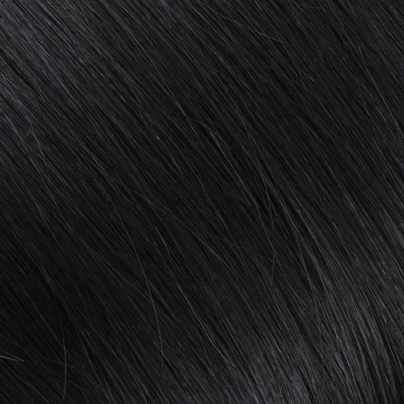 clip-in ponytail extensions, premium ponytail extensions, high-quality clip-in ponytails, 100% human hair ponytails---"The Ponytail" 2.0 by Bellami x Andrew Fitzsimons, Jet Black