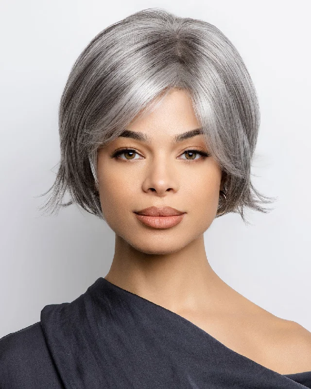 Synthetic Wigs with a Soft Curl Pattern-Glenn | Lace Front & Monofilament Top Synthetic Wig by Amore