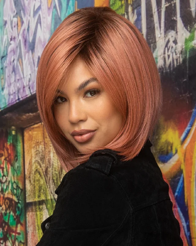 Glueless Human Hair Wigs for a Professional Look-Silky Sleek | Synthetic Wig by Rene of Paris