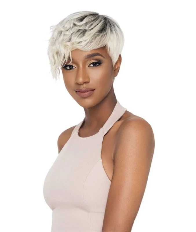Glueless Human Hair Wigs with Soft Texture-Outre Premium Duby Wig - Pixie Edge