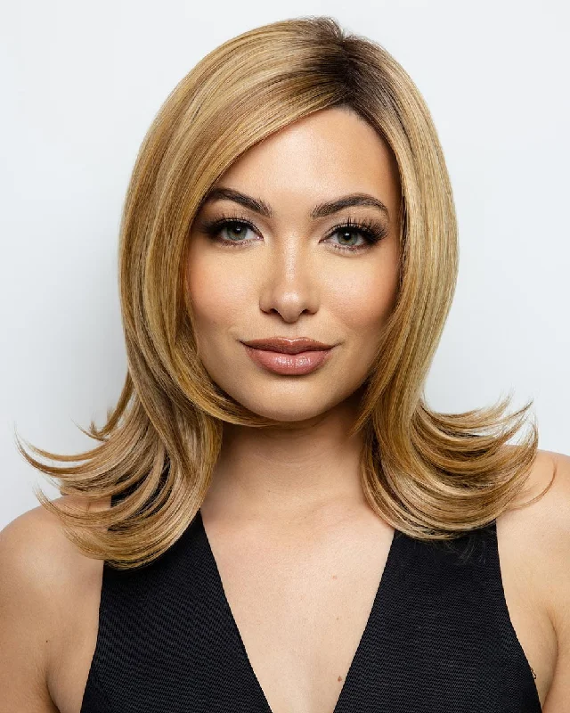 Glueless Human Hair Wigs for Women Over 40-Sophia (Exclusive) | Lace Front & Monofilament Part Synthetic Wig by Alexander