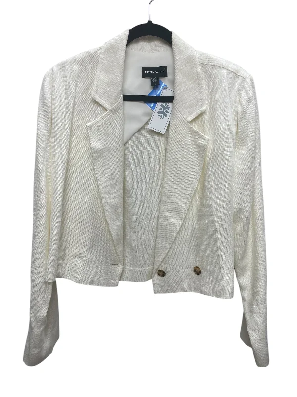 Blazer By Fifteen Twenty In Cream, Size: L