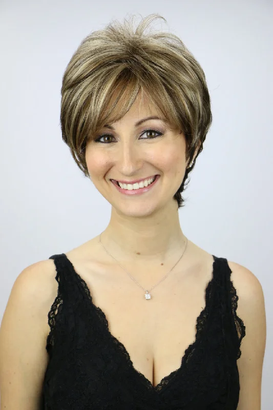 Glueless Human Hair Wigs for Natural Curly Styles-Cristi Wig by Godiva Secret Wigs | Synthetic Hair | Average Cap Glueless Human Hair Wigs for Natural Curly Styles-Cristi Wig by Godiva Secret Wigs | Synthetic Hair | Average Cap