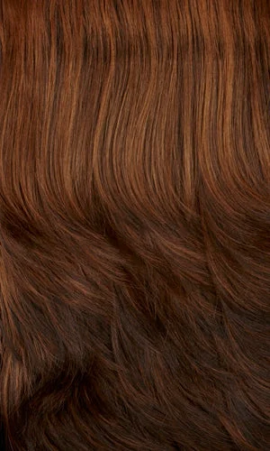 HAZELNUT-Dark brown with strawberry highlights