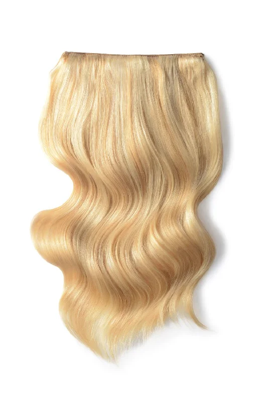 Human Hair Weft Bundles for Sew-In Installations---Double Wefted Full Head Remy Clip in Human Hair Extensions - Goldilocks (#16/613) Human Hair Weft Bundles for Sew-In Installations---Double Wefted Full Head Remy Clip in Human Hair Extensions - Goldilocks (#16/613)