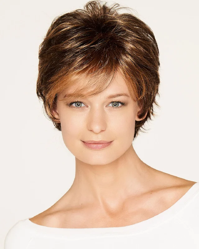 Glueless Human Hair Wigs with Minimal Shedding-Petite Dee | Synthetic Wig by Aspen