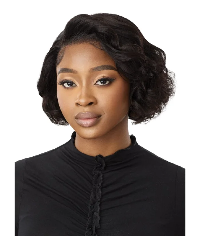 Wear & Go Glueless Wigs for Minimal Effort-Natural-Looking No Lace Wigs--Outre Mytresses Black Label Hh Lace Front Wig 13X4 Virgin Wavy Bob 10" Wear & Go Glueless Wigs for Minimal Effort-Natural-Looking No Lace Wigs--Outre Mytresses Black Label Hh Lace Front Wig 13X4 Virgin Wavy Bob 10"