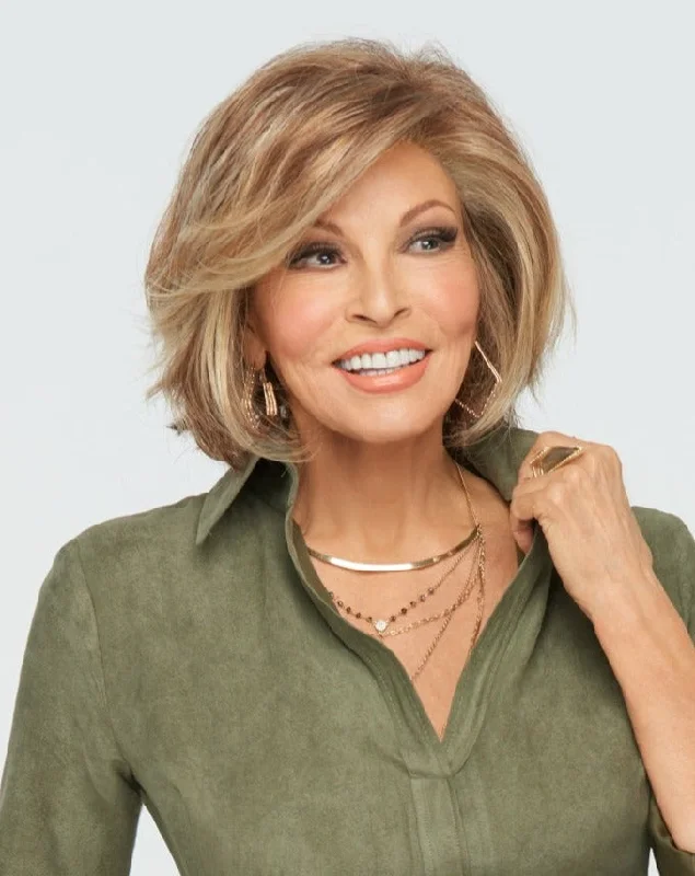 Synthetic Wigs for Round Faces-Ahead of the Curve Wig by Raquel Welch | Synthetic Hair | Average Cap