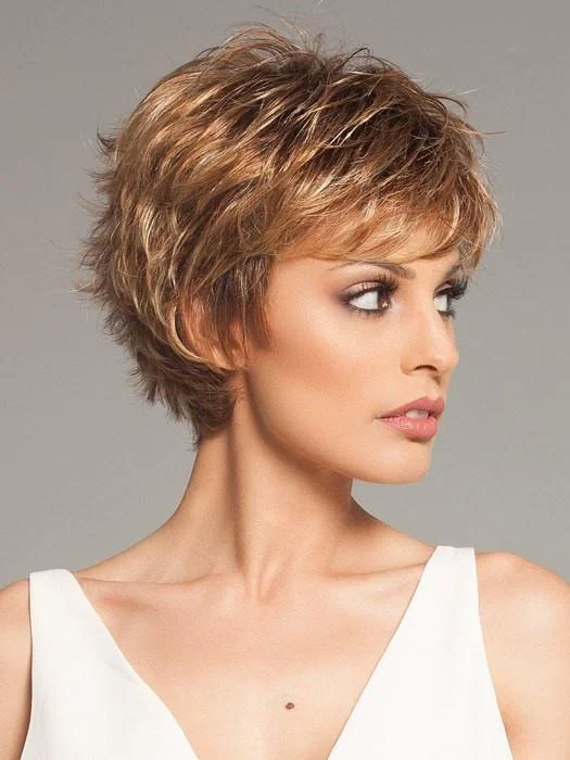 Synthetic Wigs with No Fading-Push Up | Short Synthetic Wig (Basic Cap)