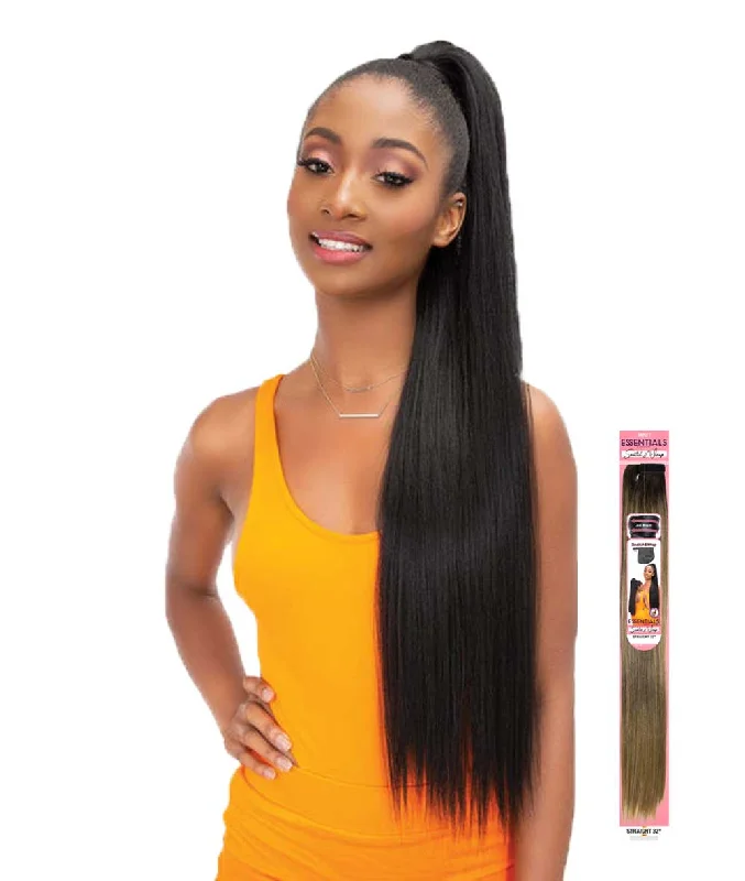 clip-in ponytail extensions, premium ponytail extensions, high-quality clip-in ponytails, 100% human hair ponytails---Janet Essentials Snatch & Wrap Pony - Straight clip-in ponytail extensions, premium ponytail extensions, high-quality clip-in ponytails, 100% human hair ponytails---Janet Essentials Snatch & Wrap Pony - Straight