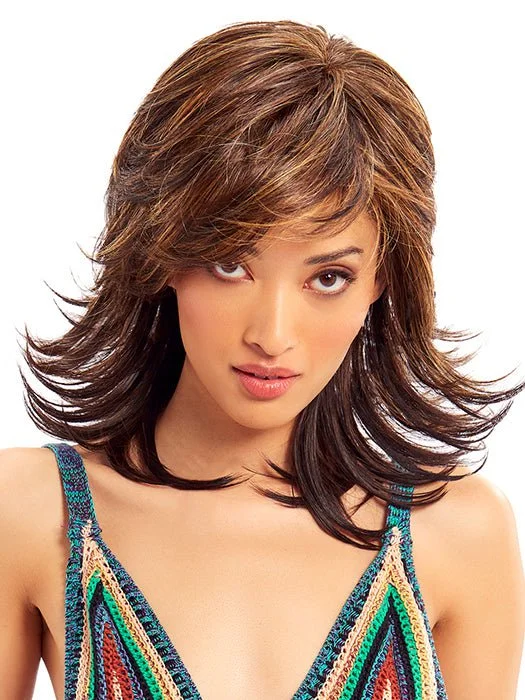 Synthetic Wigs with a Bob Cut-Spectacular Shag | Synthetic Lace Front Wig (Basic Cap) Synthetic Wigs with a Bob Cut-Spectacular Shag | Synthetic Lace Front Wig (Basic Cap)