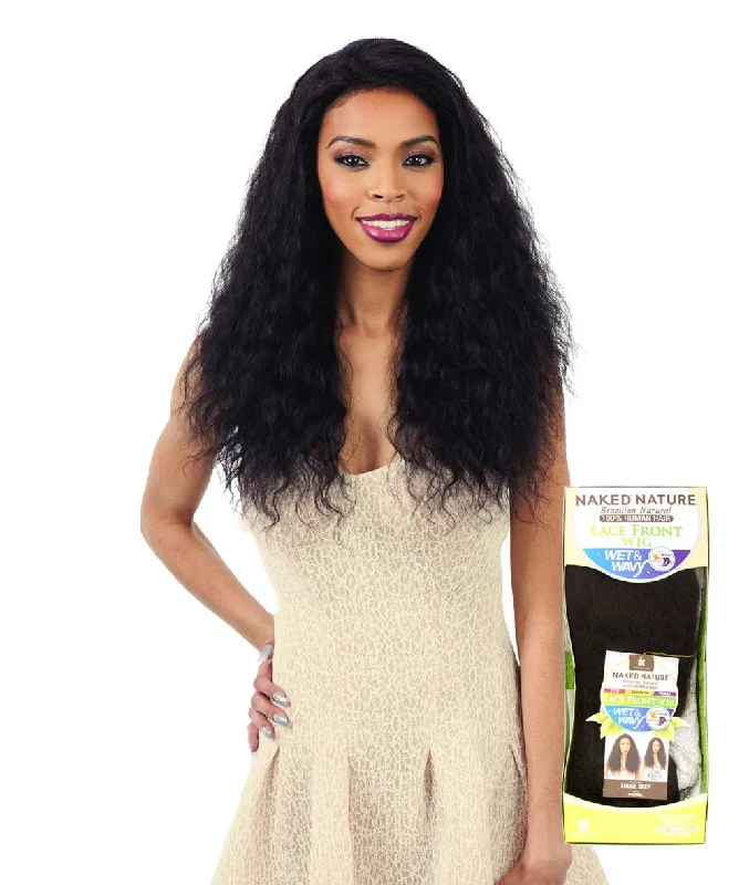 Wear & Go Glueless Wigs for Natural Hair Replacements-Natural-Looking No Lace Wigs--Shake-N-Go Naked Nature Wet & Wavy Lace Front Wig - Loose Deep Wear & Go Glueless Wigs for Natural Hair Replacements-Natural-Looking No Lace Wigs--Shake-N-Go Naked Nature Wet & Wavy Lace Front Wig - Loose Deep