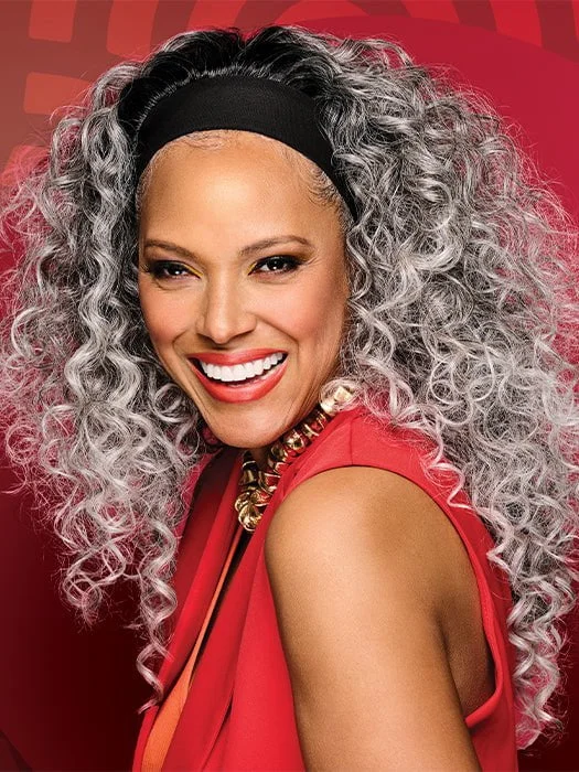 Synthetic Wigs with Ombre Color-26in Long Curled Headband | Synthetic Hairpiece