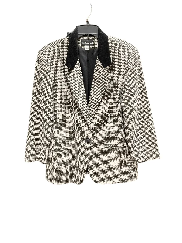 Blazer By Sag Harbor In Black & White, Size: L