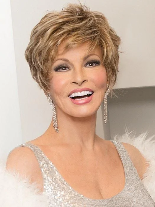 Glueless Human Hair Wigs for Women Over 40-Sparkle Elite | Synthetic Lace Front Wig (Mono Top)