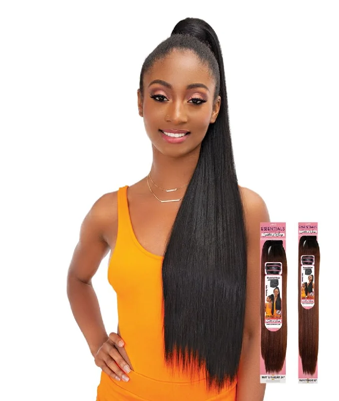 clip-in ponytail extensions, premium ponytail extensions, high-quality clip-in ponytails, 100% human hair ponytails---Janet Essentials Snatch & Wrap Pony - Yaky Straight clip-in ponytail extensions, premium ponytail extensions, high-quality clip-in ponytails, 100% human hair ponytails---Janet Essentials Snatch & Wrap Pony - Yaky Straight