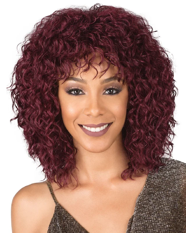 Glueless Human Hair Wigs with a Natural Look and Feel-Cupcake | Synthetic Wig by Bobbi Boss Glueless Human Hair Wigs with a Natural Look and Feel-Cupcake | Synthetic Wig by Bobbi Boss