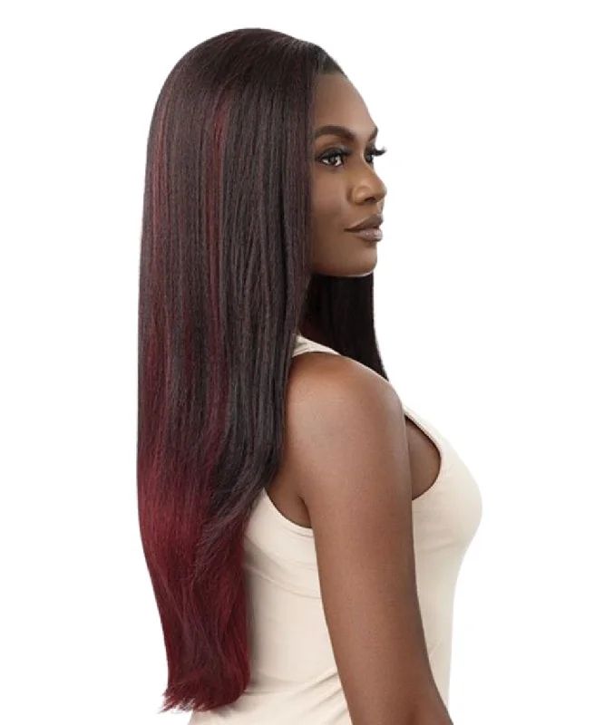 Glueless Human Hair Wigs with Soft Waves-Outre Quick Weave Half Wig - Neesha H306