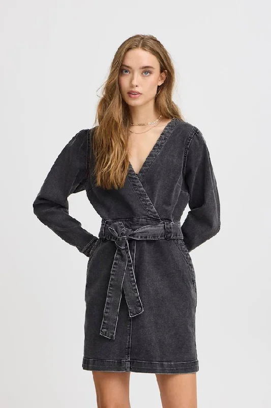 Atelier Reve Harper Dress - Meteorite Washed Denim