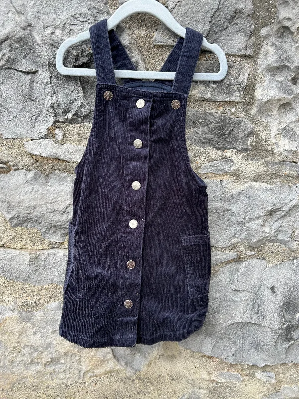 Black cord pinafore 2-3y (92-98cm)