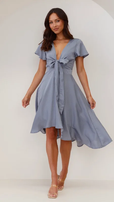 Sunny Daze Dress - Steel Blue