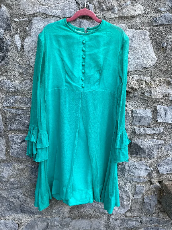 70s green dress uk 4