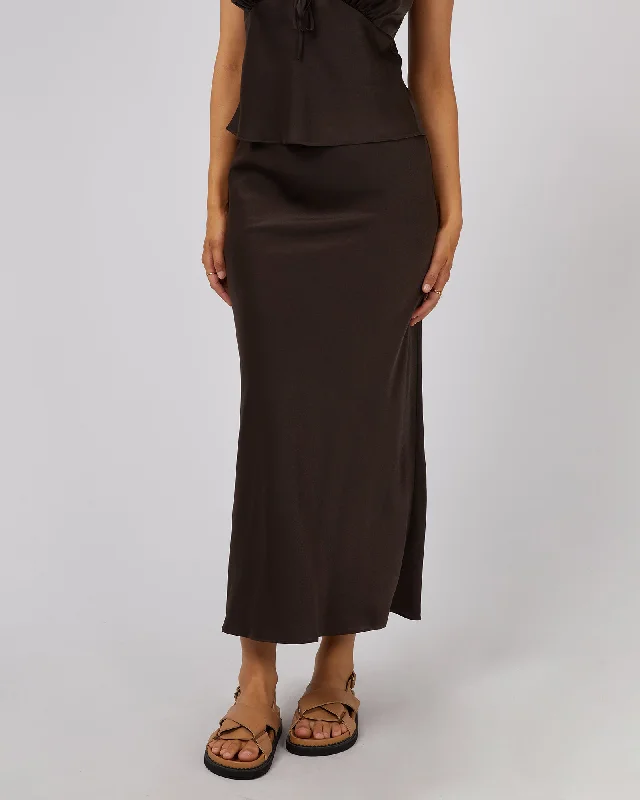 All About Eve Aire Maxi Skirt Brown