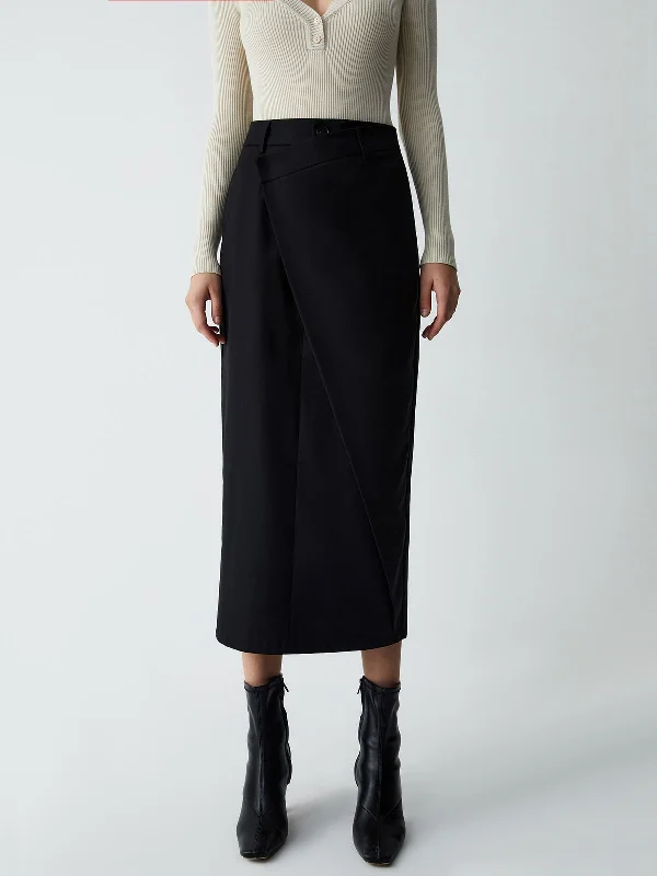 BerryBetty - Asymmetric Layer Maxi Skirt