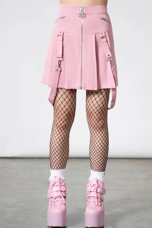 Blaire B*tch Mini Skirt [PASTEL PINK]