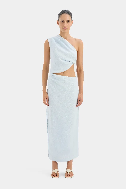 Iris Asymmetric Midi Skirt