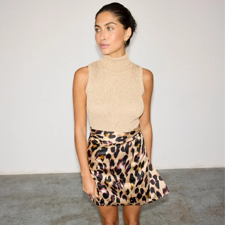 Leopard Mini Jaspre Skirt