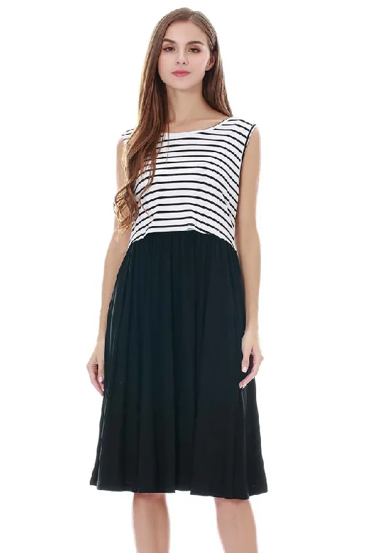 White Stripe-Black