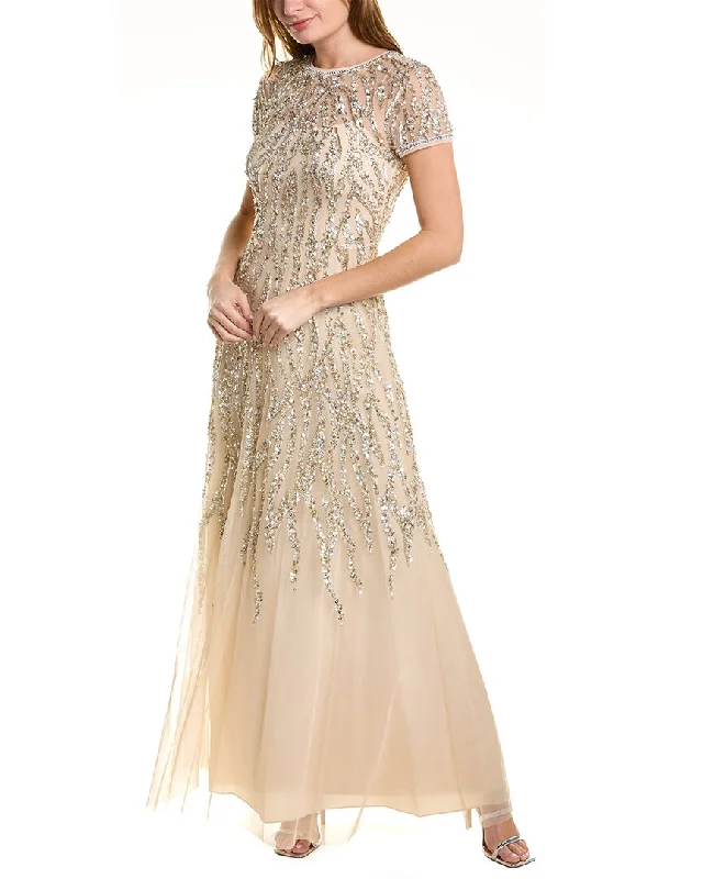 Aidan Mattox Beaded Ball Gown