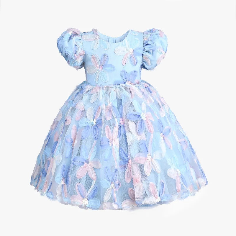 Blue Daisy Party Dress