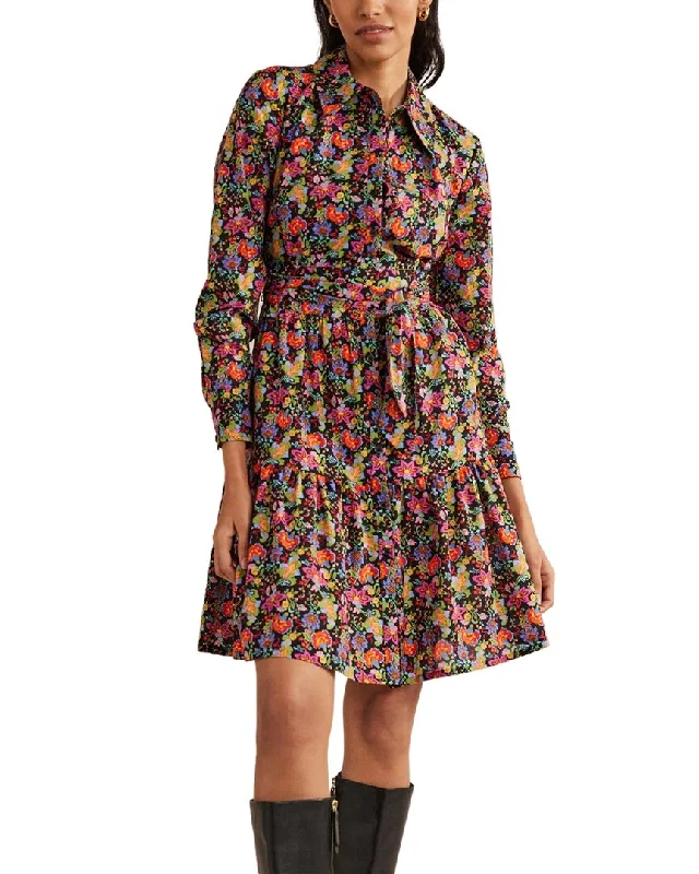 Boden Tiered Mini Shirt Dress