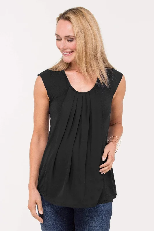 Briar Drape Nursing Top Black