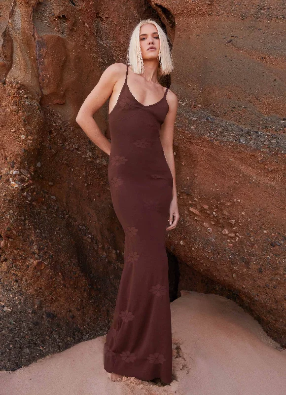 Celeste Maxi Dress - Chocolate