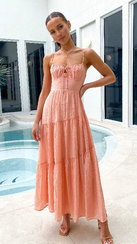 Cove Maxi Dress - Apricot