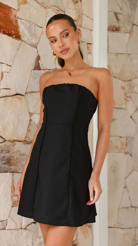 Daphnie Mini Dress - Black