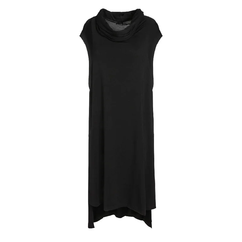 Unisex Sustainable Modal Echape Long Top/Dress in Black