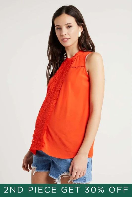 Edyth Nursing Top Tangerine